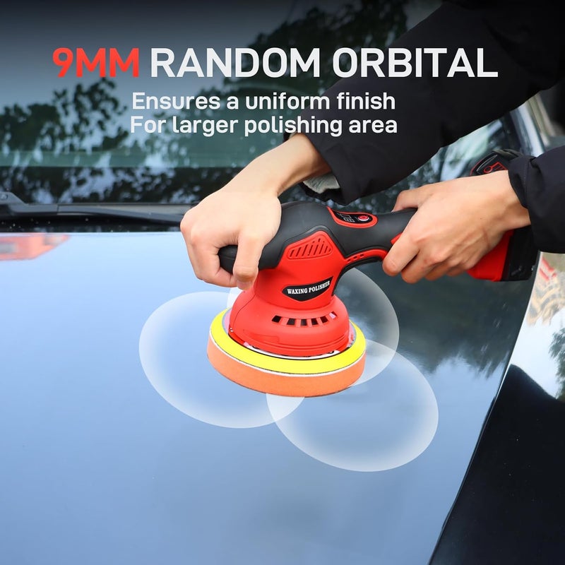 Alrigon Cordless Car Buffer Polisher for Milwaukee m18 Battery, Power Polisher for Car Detailing/Polishing/Waxing(Battery Not Included) - Image 5